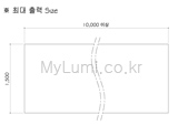 와이드(백릿)필름과 유포지 실사 출력의 최대 사이즈