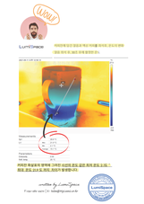 얼음 희석 후, 표면온도 촬영